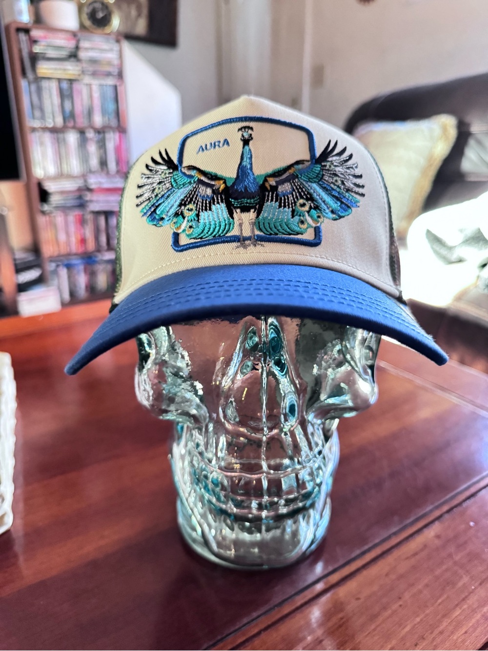 Goorin Bros. "AURA" Trucker Hat.
Peacock Mesh SnapBack. NWT